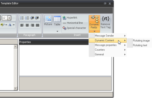 Dynamic Fields available in the selected group. Dynamic Fields available in the selected group.