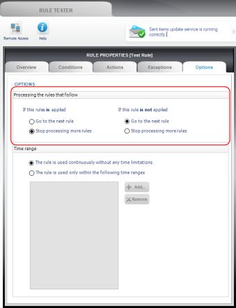 Processing rules that follow section.