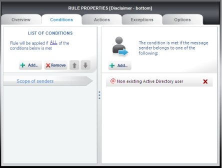 The rule will be applied for the unknown address..