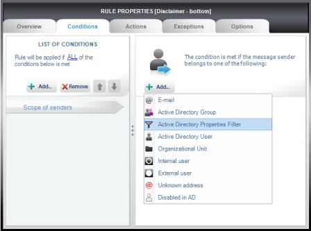 Choosing properties filter in w Active Directory..