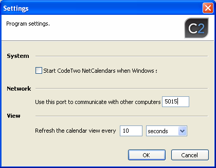 Change of TCP port used in communicating with other machines.