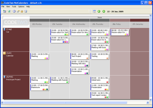 Group calendar