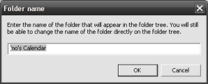 You can change the displayed name of the folder shared by another user